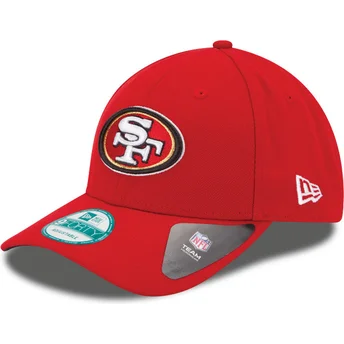 new-era-curved-brim-9forty-the-league-san-francisco-49ers-nfl-red-adjustable-cap