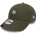 new-era-39thirty-new-york-yankees-mlb-mini-logo-grune-gebogene-kappe