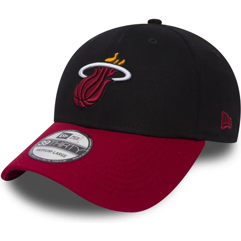 sapkak-ivelt-fekete-illesztett-39thirty-black-base-miami-heat-nba-new-era