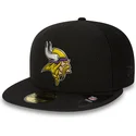 cap-lapos-cheren-reguliran-59fifty-black-coll-minnesota-vikings-nfl-new-era