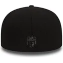 schwarze-eng-anliegende-flat-cap-mit-logo-und-grauem-schirm-59fifty-grey-collection-der-seattle-seahawks-nfl-von-new-era