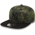 new-era-flat-brim-schwarzes-logo-9fifty-mesh-overlay-new-york-yankees-mlb-snapback-cap-camo-mit-schwarzem-schirm