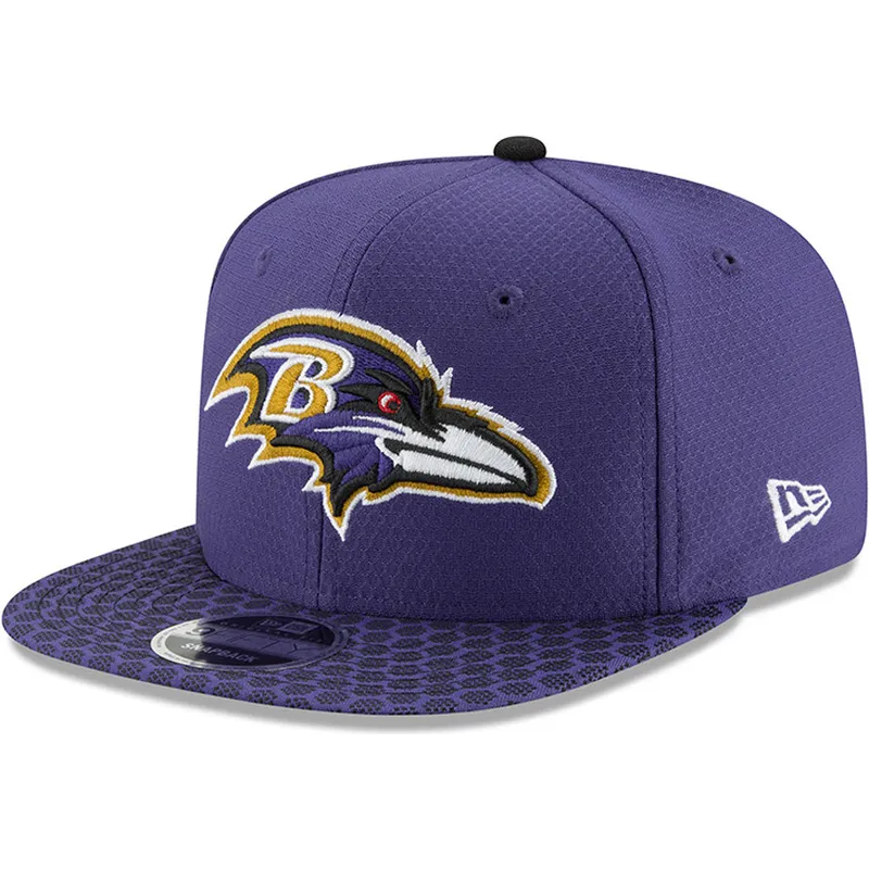 sapkak-lapos-lila-snapback-9fifty-sideline-baltimore-ravens-nfl-new-era