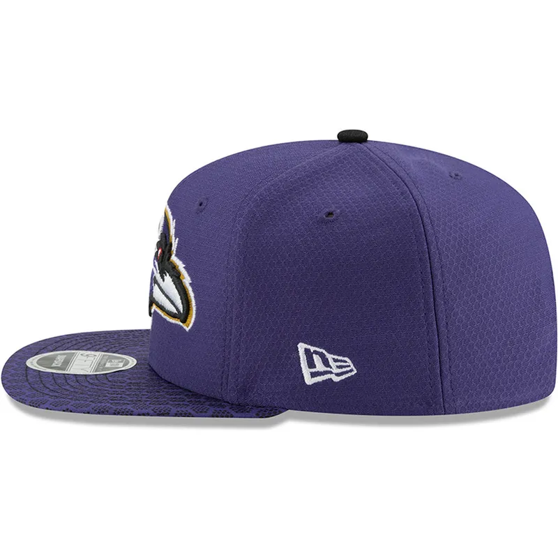 sapkak-lapos-lila-snapback-9fifty-sideline-baltimore-ravens-nfl-new-era