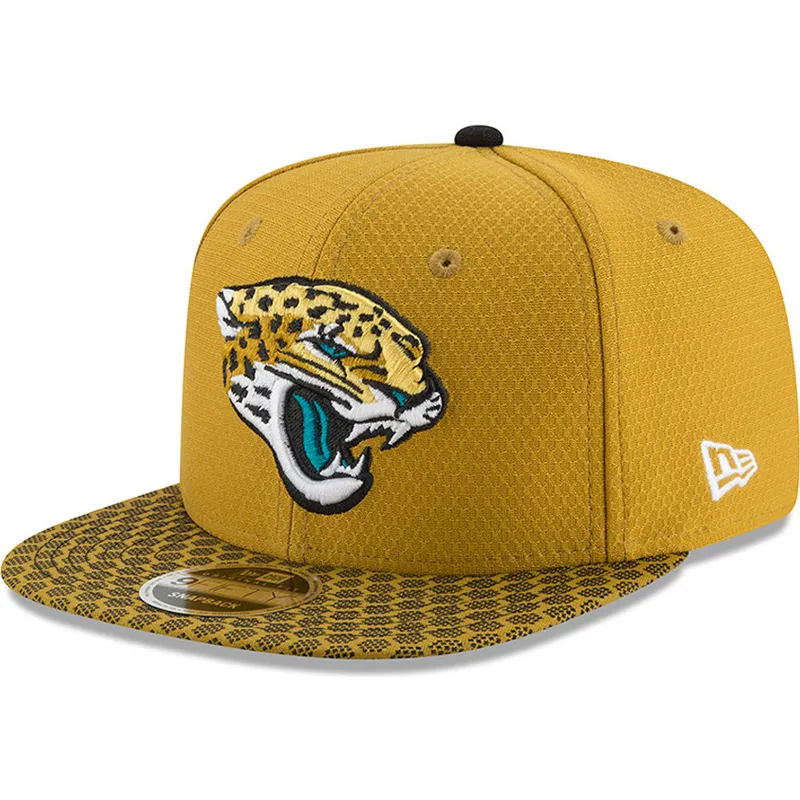 sapkak-lapos-sarga-snapback-9fifty-sideline-jacksonville-jaguars-nfl-new-era