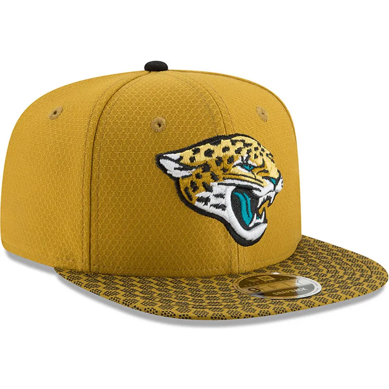 sapkak-lapos-sarga-snapback-9fifty-sideline-jacksonville-jaguars-nfl-new-era
