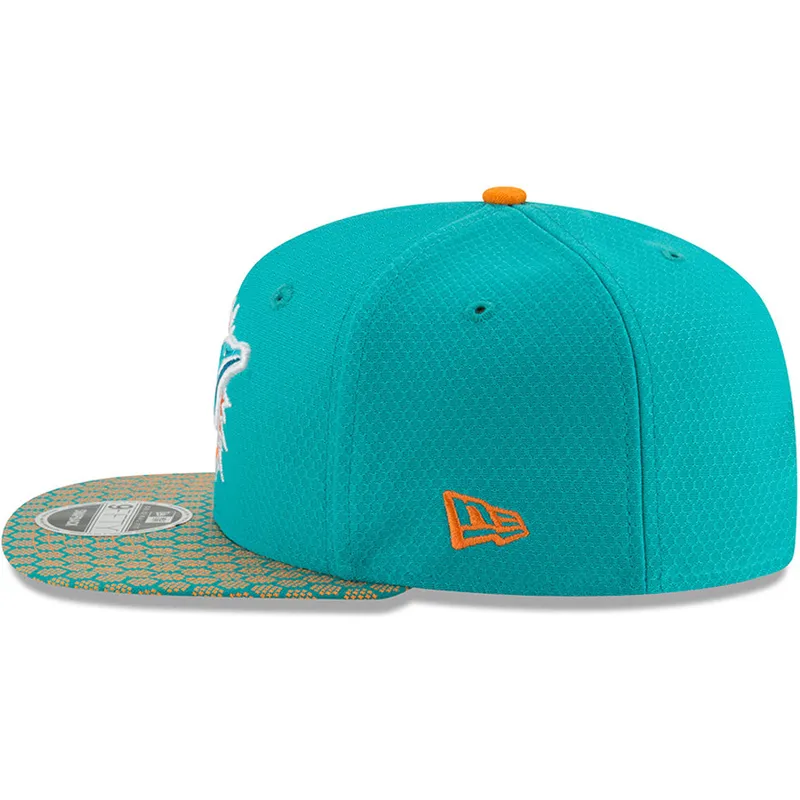 sapkak-lapos-kek-snapback-9fifty-sideline-miami-dolphins-nfl-new-era