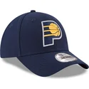 marineblaue-verstellbare-curved-cap-9forty-the-league-der-indiana-pacers-nba-von-new-era
