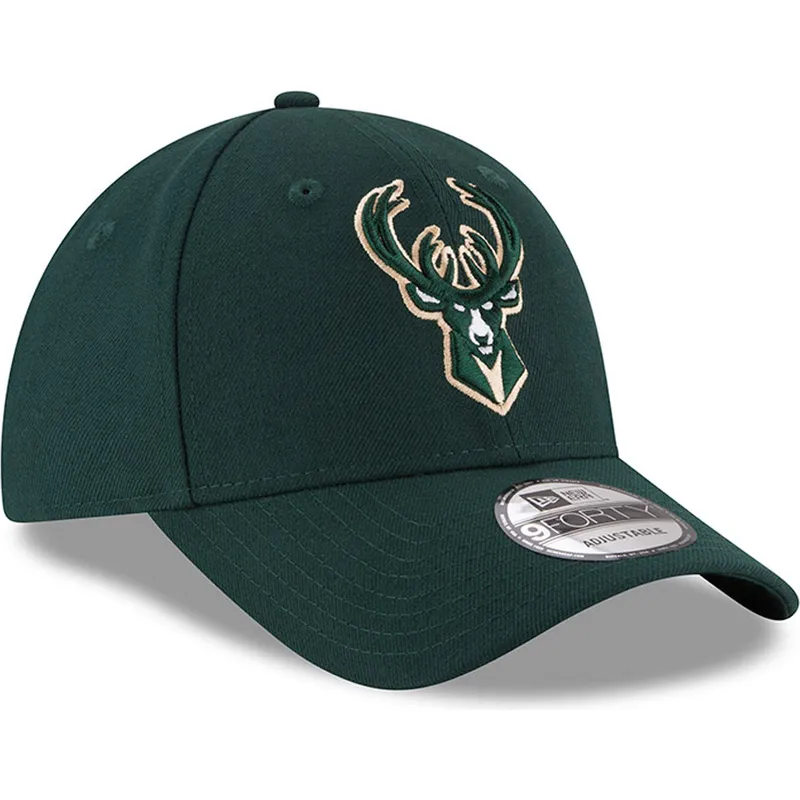 gron-justerbar-kurvad-keps-9forty-the-league-fran-milwaukee-bucks-nba-av-new-era