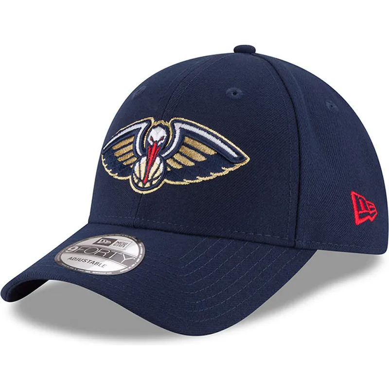 marineblaue-verstellbare-curved-cap-9forty-the-league-der-new-orleans-pelicans-nba-von-new-era