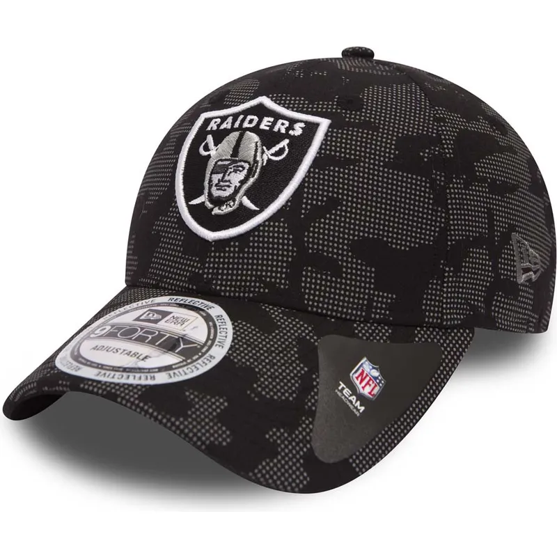 sapkak-ivelt-fekete-allithato-9forty-night-time-reflective-las-vegas-raiders-nfl-new-era