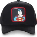 schwarze-snapback-cap-mit-gebogenem-schirm-superman-klassik-sup4-dc-comics-von-capslab