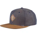 djinns-6-panel-snapback-kappe-in-blau-und-braun-2tone-oxford