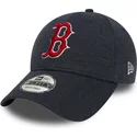new-era-curved-brim-9forty-the-league-winterised-boston-red-sox-mlb-adjustable-cap-marineblau