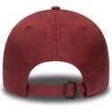 new-era-new-york-yankees-mlb-9forty-ripstop-verstellbare-burgunderfarbene-kappe-mit-schwarzem-logo