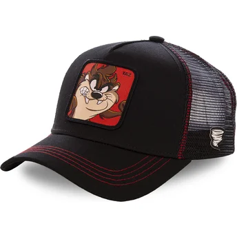 Schwarze Trucker-Cap Tasmanischer Teufel TAZ1 Looney Tunes von Capslab