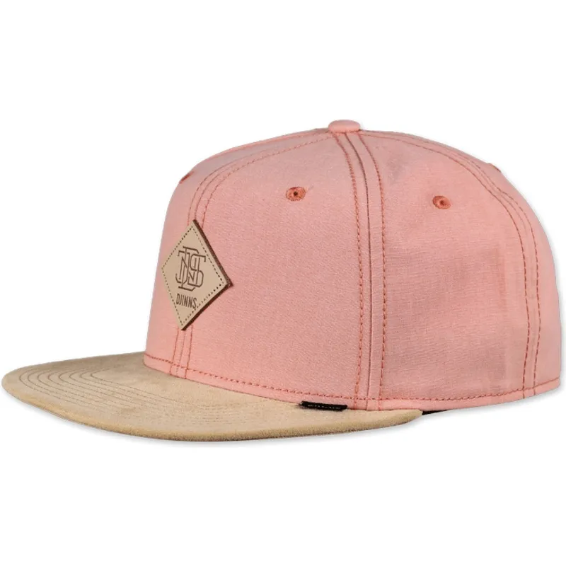 sapkak-6-panel-rozsaszin-snapback-melange-twill-djinns