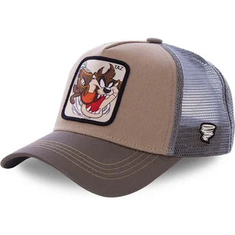 capslab-tasmanischer-teufel-taz3-looney-tunes-trucker-cap-braun