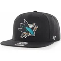 sapkak-lapos-fekete-snapback-captain-no-shot-san-jose-sharks-nhl-47-brand