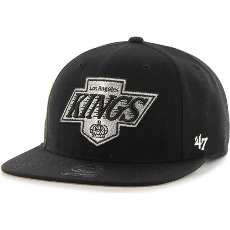 sapkak-lapos-fekete-snapback-captain-no-shot-los-angeles-kings-nhl-47-brand