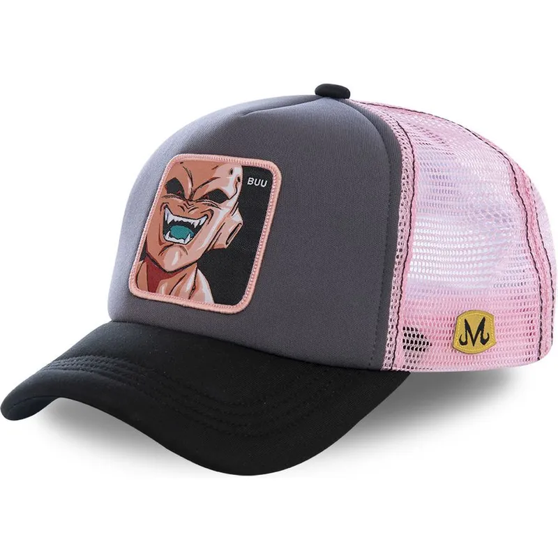 sapkak-ivelt-szurke-snapback-rosa-buu3m-kid-buu-dragon-ball-capslab