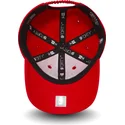 verstellbare-rote-kinderkappe-mit-gebogenem-schirm-9forty-essential-der-chicago-bulls-nba-von-new-era