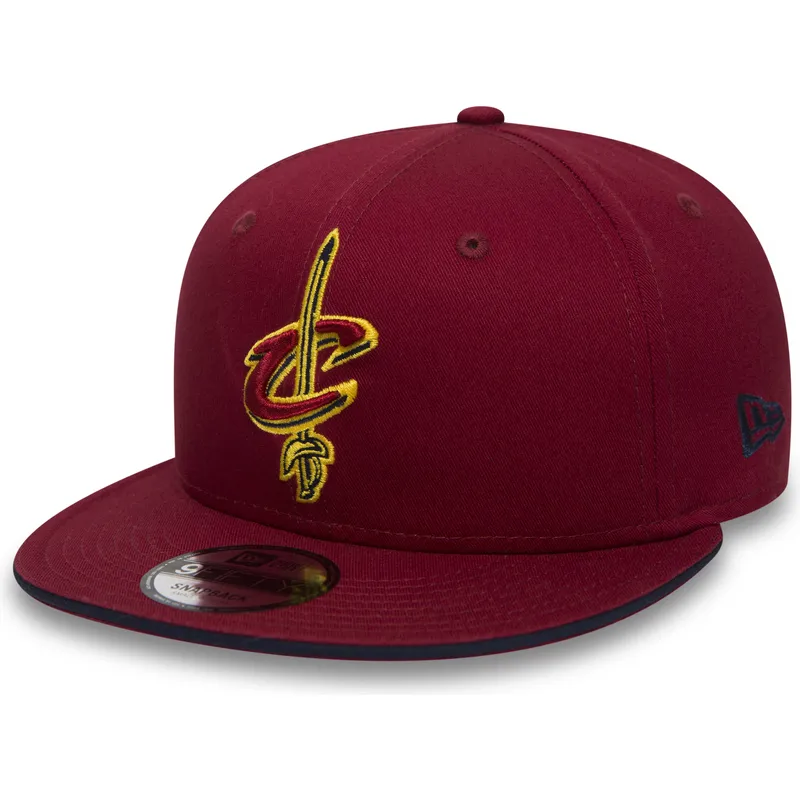 sapkak-lapos-piros-snapback-9fifty-team-cleveland-cavaliers-nba-new-era