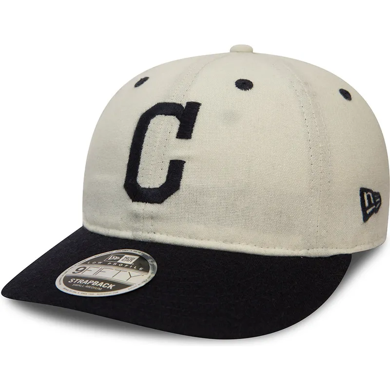 sapkak-lapos-feher-allithato-9fifty-low-profile-flannel-cleveland-indians-mlb-new-era