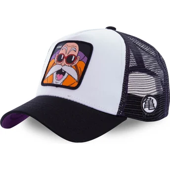Sapkák ívelt fehér snapback KAM4 Muten Roshi Dragon Ball Capslab