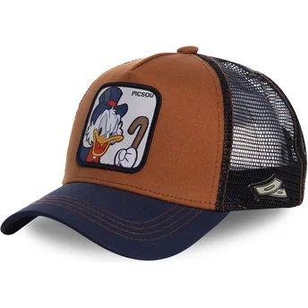 capslab-disney-tio-gilito-scr1-braune-und-marineblaue-trucker-kappe