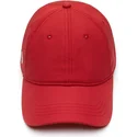 rote-verstellbare-basic-dry-fit-kappe-mit-gebogenem-schirm-von-lacoste