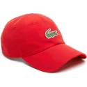 rote-verstellbare-croc-mikrofaser-kappe-von-lacoste