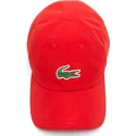 rote-verstellbare-croc-mikrofaser-kappe-von-lacoste