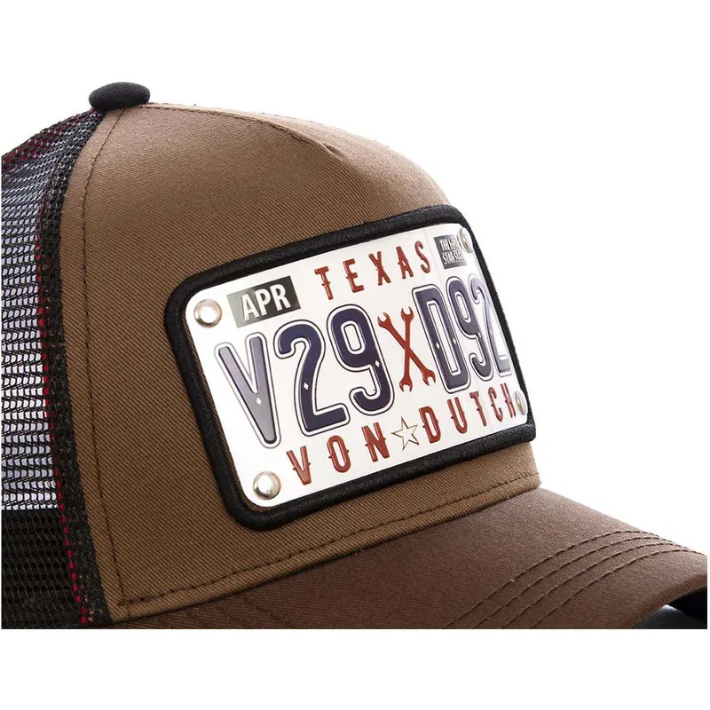 sapkak-ivelt-barna-allithato-placa-texas-tex1-von-dutch