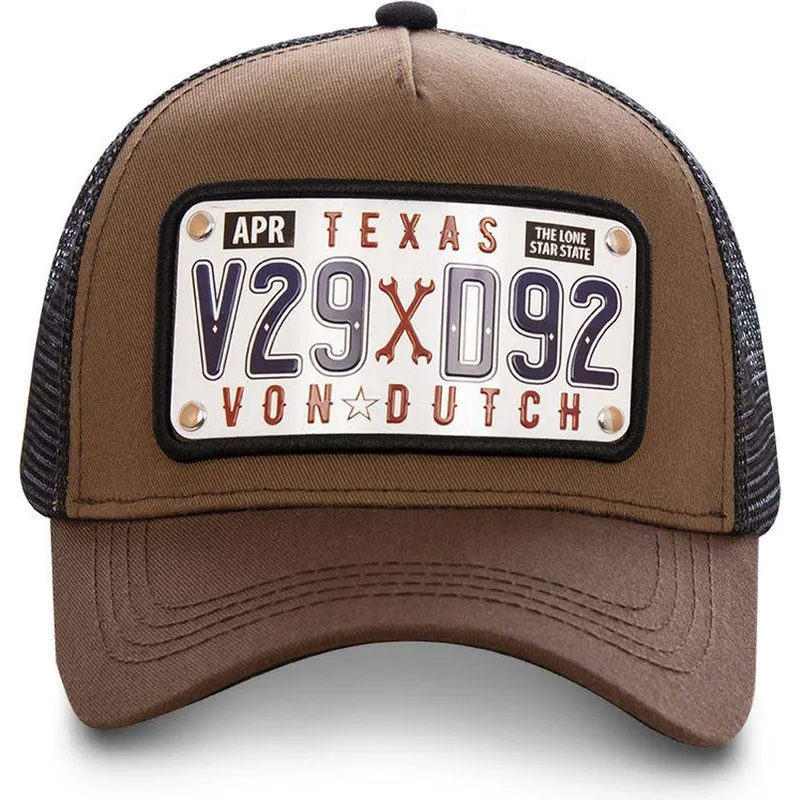 sapkak-ivelt-barna-allithato-placa-texas-tex1-von-dutch