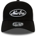 new-era-oval-script-a-frame-black-and-white-trucker-hat