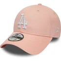sapkak-ivelt-rozsaszin-allithato-9forty-league-essential-los-angeles-dodgers-mlb-new-era