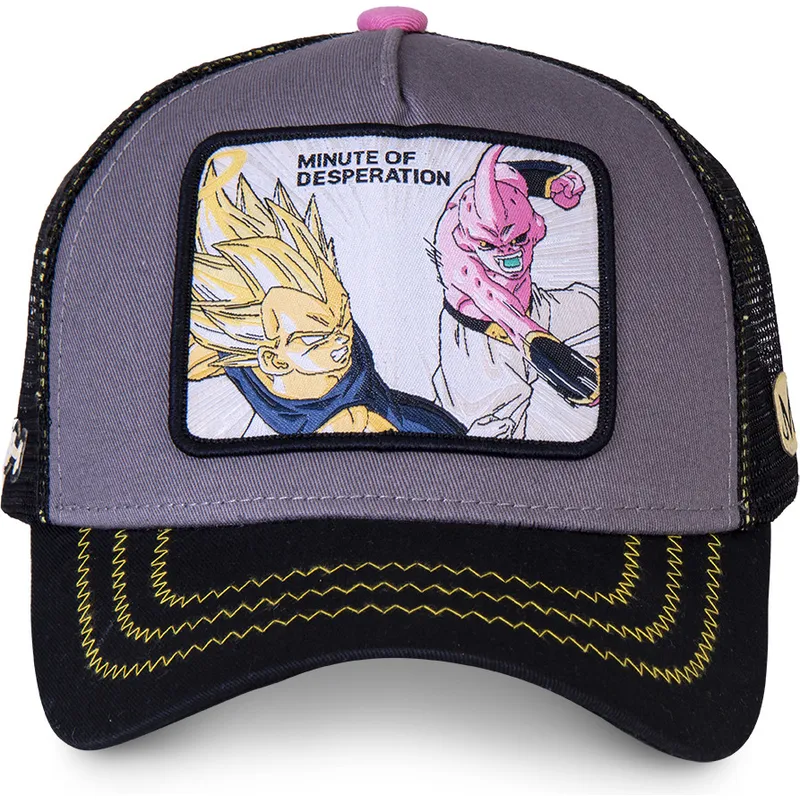 sapkak-ivelt-szurke-snapback-minute-of-desperation-des1-vegeta-vs-kid-buu-dragon-ball-capslab