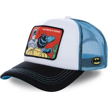 Capslab Batman & Robin MEM4 DC Comics Trucker Cap weiß und blau 