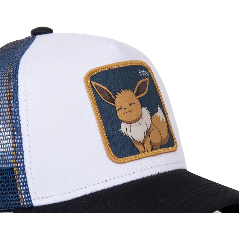 sapkak-ivelt-feher-snapback-evo3-eevee-pokemon-capslab