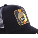 schwarze-trucker-kappe-marvin-der-marsmensch-mar1-looney-tunes-von-capslab