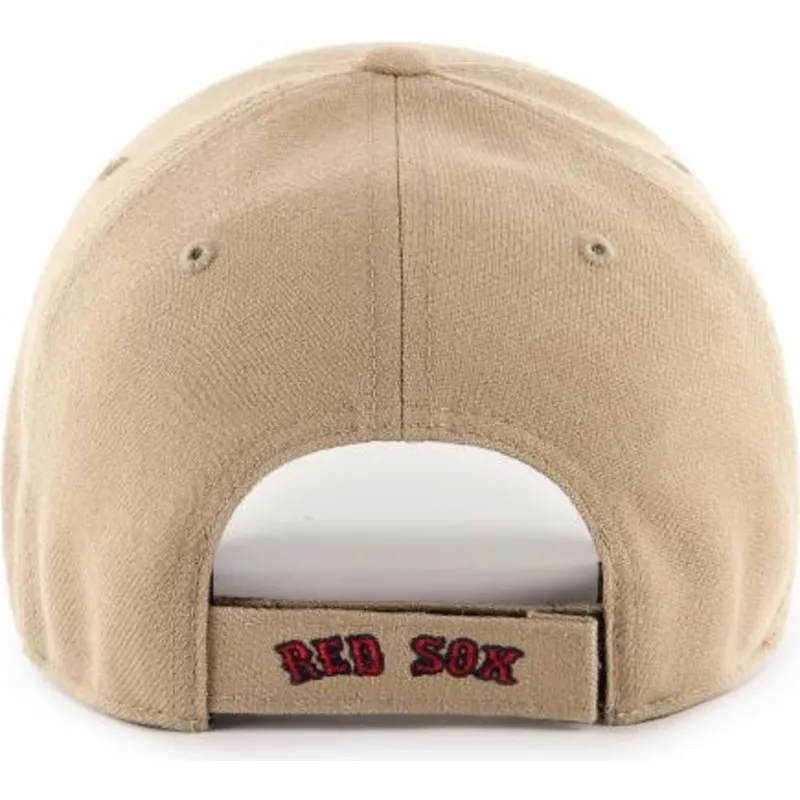 sapkak-ivelt-khaki-snapback-ajustable-mvp-boston-red-sox-mlb-47-brand