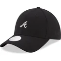 9forty-melton-verstellbare-schwarze-kappe-atlanta-braves-mlb-von-new-era