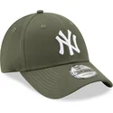 cap-ivelt-zelen-reguliruema-lenta-9forty-league-essential-new-york-yankees-mlb-new-era