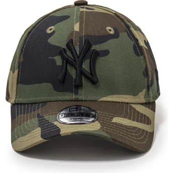 New Era New York Yankees MLB 9FORTY League Essential justerbar kamouflagekurvkeps för barn