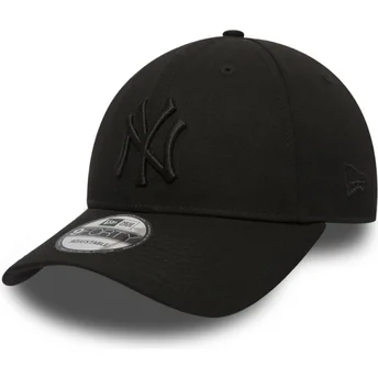 Sapkák ívelt fekete állítható pánt 9FORTY League Essential New York Yankees MLB New Era