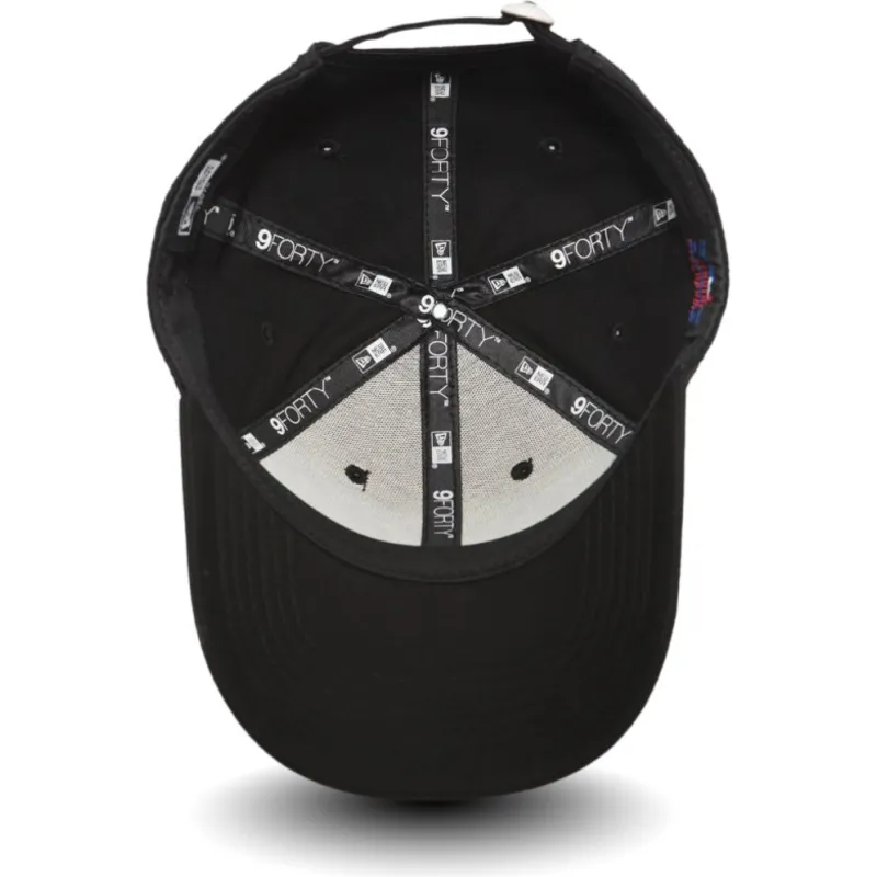 schwarze-verstellbare-curved-cap-mit-schwarzem-logo-9forty-league-essential-der-new-york-yankees-mlb-von-new-era