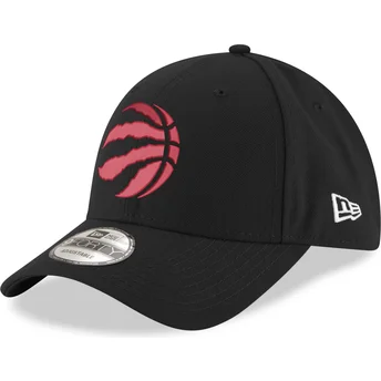Cap ívelt черен регулируема лента 9FORTY The League Toronto Raptors NBA New Era