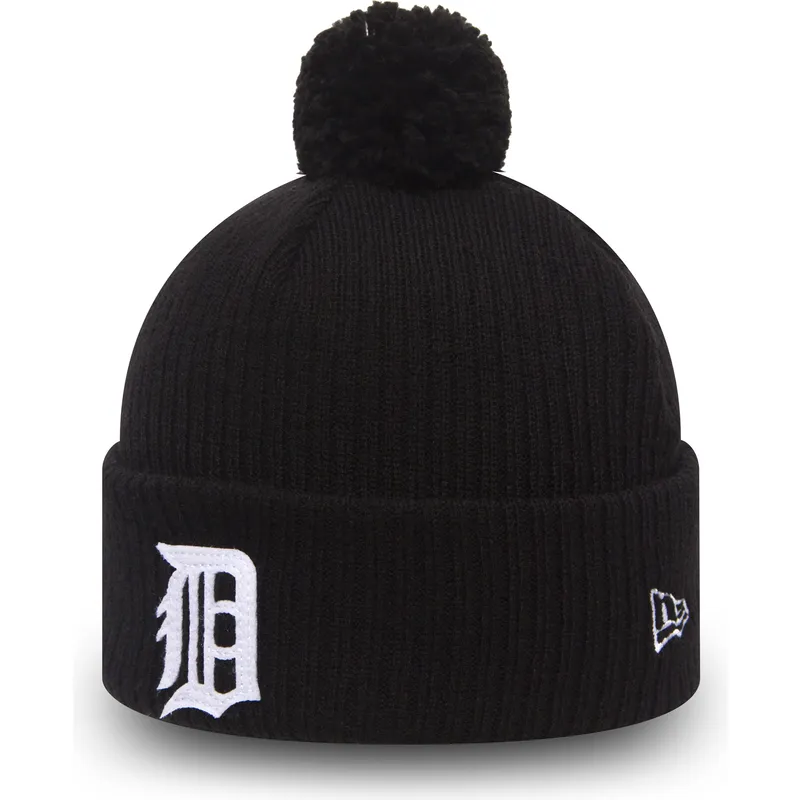 schwarze-mutze-mit-bommel-cuff-knit-lightweight-felt-bobble-der-detroit-tigers-mlb-von-new-era