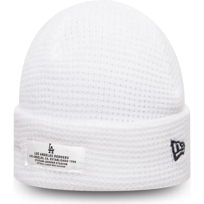 sapkak-feher-cuff-knit-mono-script-patch-los-angeles-dodgers-mlb-new-era